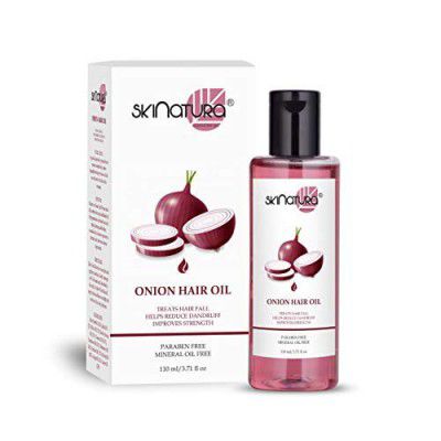 Skinatura Onion Hair Oil For Men & Women | Treats Hair Fall | Long Strong Lustrous & Healthy Hairs (110Ml) (1)