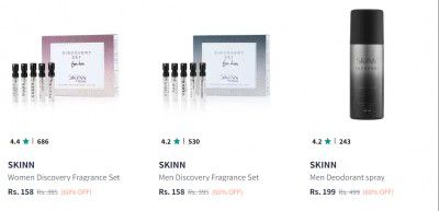 SKINN Fragrance Upto 60% Off | Starts At Rs 158