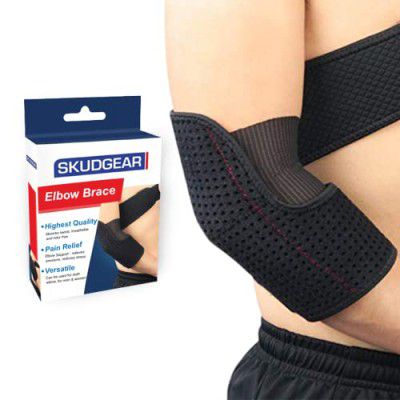 Skudgear Elbow Brace - Black| Compression Support Sleeve Men Women