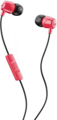 Skullcandy Jib Headset with mic  (Red Black, In the Ear, In the Ear)