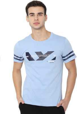 Skult by Shahid Kapoor Printed Men Round Neck Blue T-Shirt