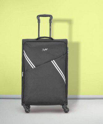 SKYBAGS Medium Check-in Suitcase (69 cm) 4 Wheels - TRICK 4W EXP STR (E) 69 BLACK - Black