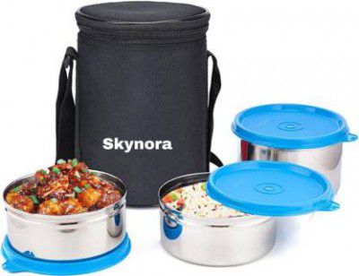 skynora BM-102 3 Containers Lunch Box  (850 ml, Thermoware)