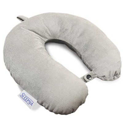 Sleepsia Neck Pillow for Travel, Travel Pillow for Airplane| Support to The Neck, Head, Car and Flights - Travel Neck Pillow