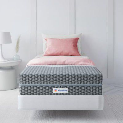 Sleepwell Ortho PRO Profiled Foam 5- inch Single Bed Size, Impressions Memory Foam Mattress with Airvent Cool Gel Technology (Grey, 72x35x5)