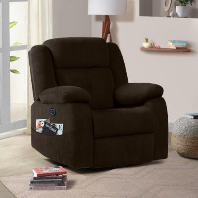 Sleepyhead RX7 - Single Seater Fabric Motorized Recliner (Egyptian Brown)