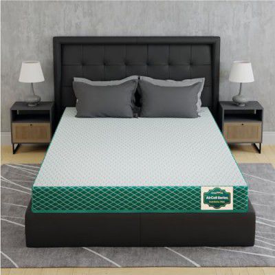 SleepyHug AirCell Ortho Dual Comfort Plus Orthopedic Mattress with Reversible Hard & Soft Foam 4 inch Mattress AirCell Tech, Ideal for Queen Size Bed, Back Pain Relief, Tape-Edge Cover, (72x60x4)