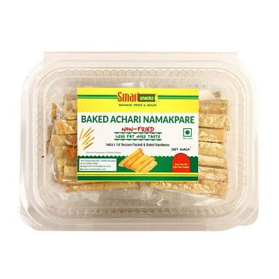 Smart Snacks Baked Ajwain Namkapare Namak Pare Indian Masala Crispy Ready to Eat Namkapare , 300g