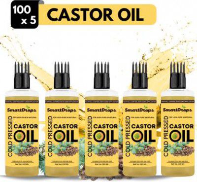 Smartdrops Premium Cold Pressed Castor Oil For Hair and Skin Hair Oil  (500 ml)