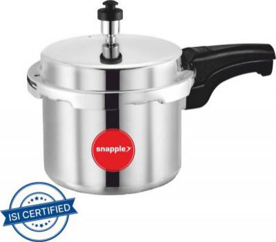 Snapple 3 Liter Pressure Cooker Outer Lid ISI Certified 5 Year Warranty 3 L Pressure Cooker  (Aluminium)