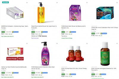 Flipkart : Soaps & Bodywash 40-60% Off