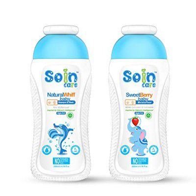 Soin Care Baby Gentle Shampoo, Body Wash and Moisturiser Pack of 2 400ml