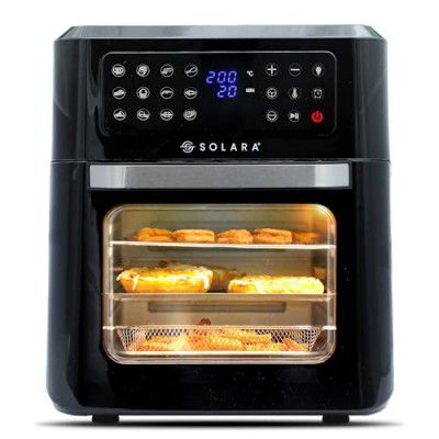 SOLARA 12L Digital Air Fryer Oven 1800 Watts 12 Preset modes 6 Accessories, 12L Capacity, XX-Large 