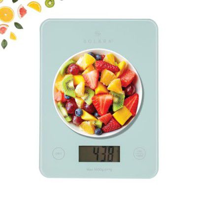 SOLARA Weight Machine for Kitchen, Kitchen Weighing Scale for Home Baking, Digital Kitchen Scale for Home, Electronic Weight Machine for Shop, Food Weighing Scale, Grams Weigh Scale | TARE| Aqua