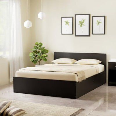 Amazon Brand - Solimo Altamore Engineered Wood Queen Bed with Box Storage (Wenge Finish)