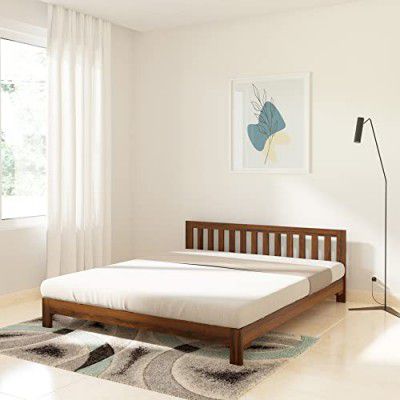 Solimo Apus Acacia Wood Queen Bed Without Storage