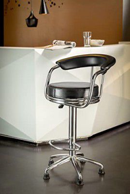 Amazon Brand - Solimo Bopple Kitchen Bar Stool with Adjustable Height