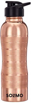 Solimo Copper Water Bottle with Fliptop | 100% Pure Copper I 950 ml