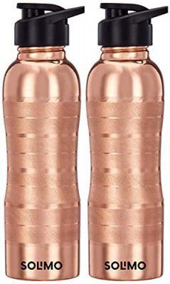 Solimo Copper Water Bottle with Fliptop | 100% Pure Copper Water Bottle