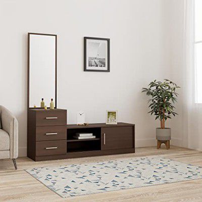 Amazon Brand - Solimo Donkton Dressing Table with Two Shelves and Three Drawers (Engineered Wood, Acacia Dark)