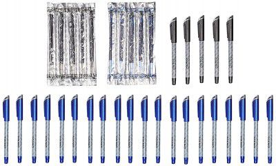 Solimo Gel Pens and Refills (Set of 25 Pens and 10 Refills)