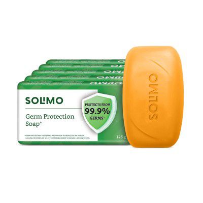 Solimo Germ Protection Soap, 125gm (Pack of 5)