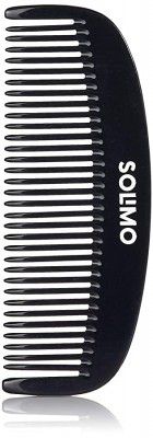 Solimo Handmade Black U-Shaped Comb, 11 cm x 4 cm