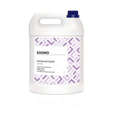 Solimo Handwash Liquid Refill Can, Lavender - 5 Litre