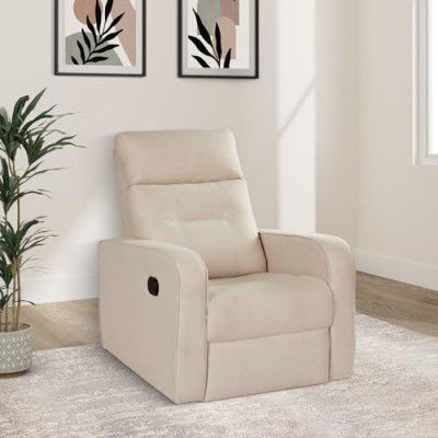 Amazon Brand - Solimo Olvera 1 Seater Fabric Recliner (Beige)