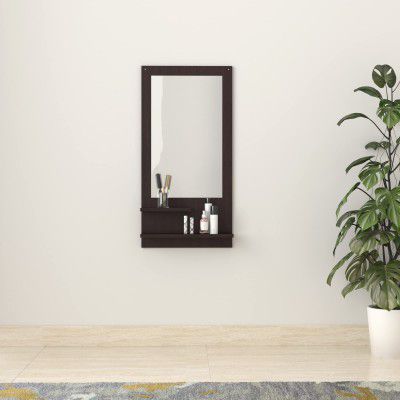 Solimo Rendes Dressing Table Mirror with Shelves & Hooks