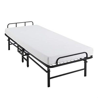 Solimo Rollaway Wrought Iron Metal Folding Single Bed