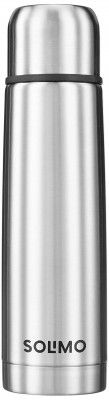 Solimo Stainless Steel Insulated 24 Hour Hot or Cold Plain Lid Flask, 500 ml