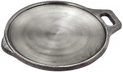 Amazon Brand - Solimo Traditional Cast Iron Dosa Tawa, 10 Inches ( 25 cm), Black