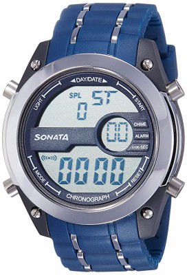 Sonata Superfibre Digital Mens Watch NP77034PP03 Dealsmagnet