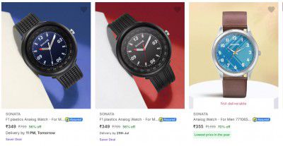 Sonata Wrist Watches Start At Rs 349