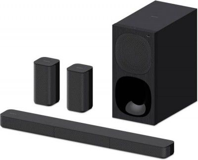 SONY HT-S20R 5.1ch Home Theatre with Dolby Digital, Subwoofer, Rear Speakers, 400 W Bluetooth Soundbar  (Black, 5.1 Channel)