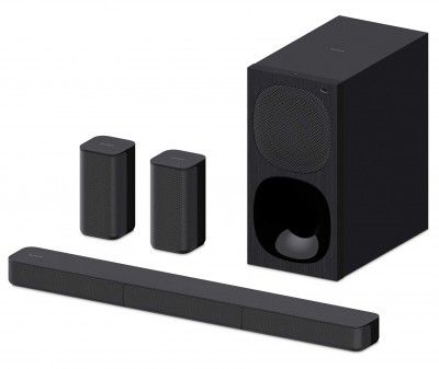 Sony HT-S20R Real 5.1ch Dolby Digital Soundbar for TV with subwoofer and Compact Rear Speakers, 5.1ch Home Theatre System