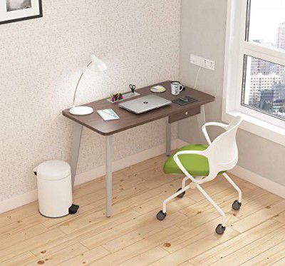 SOS Spacewood LiteOffice Smart Desk with Drawer Home and Office Table (Lorraine Walnut)