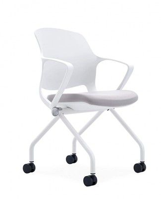 SOS Spacewood LiteOffice Vaunt Moulded PP Back Chair with Seat Cushion (Grey)