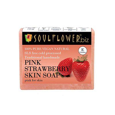 Soulflower Strawberry Skin Soap 150g