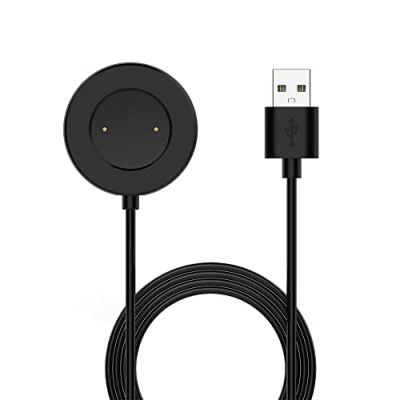 Sounce Replacement Charging Dock Cable Compatible for Realme Watch S, USB Cable Magnetic Charger for Laptop (Black)