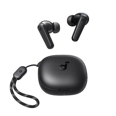 soundcore Anker P25i True Wireless in-Ear Earbuds, TWS with 30H+ Playtime, Clear Calls & High Bass, IPX5-Water Resistant, Connect App with 22 Preset EQs, Quick Connectivity, Black Color