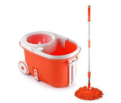 Sparkmate by Crystal PSM-096 Plastic Mop (Orange, 3-Pieces)