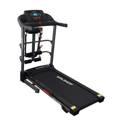 Sparnod Fitness STH-2200 (4 HP Peak) Automatic Treadmill for Home Use