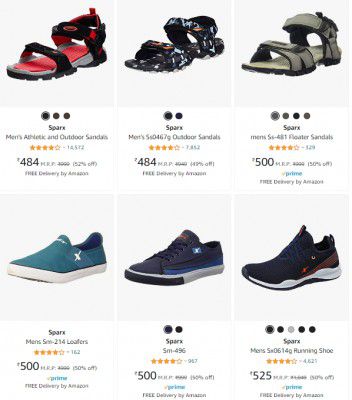 Sparx Men's Footwear Minimum 50% Off