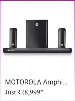  MOTOROLA  AmphisoundX Bluetooth Speakers @ Rs. 8999 in Flipkart Big Billion Days   