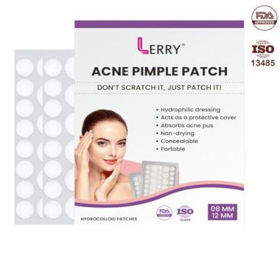 Spera Hydrocolloid Acne Pimple Patch - Invisible, Blemish, Hydrocolloid, Skin Treatment, Two Sizes (36 Patches-8MM And 12MM) Roller Deep Tissue Massager Set