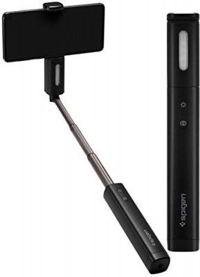 Spigen S550W LED Selfie Stick - Midnight Black