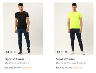 Sports52 Wear Track Suit Upto 80% Off Starts ₹449