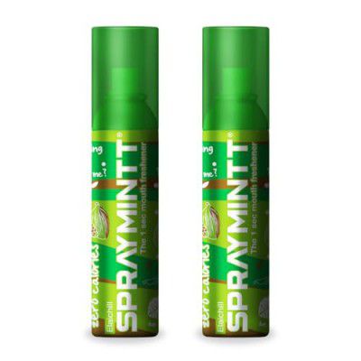 Spraymintt Mouth Freshener | 175+ sprays of instant long lasting with Zero Calories Freshness | Saunfshiver flavour | 15g - pack of 2